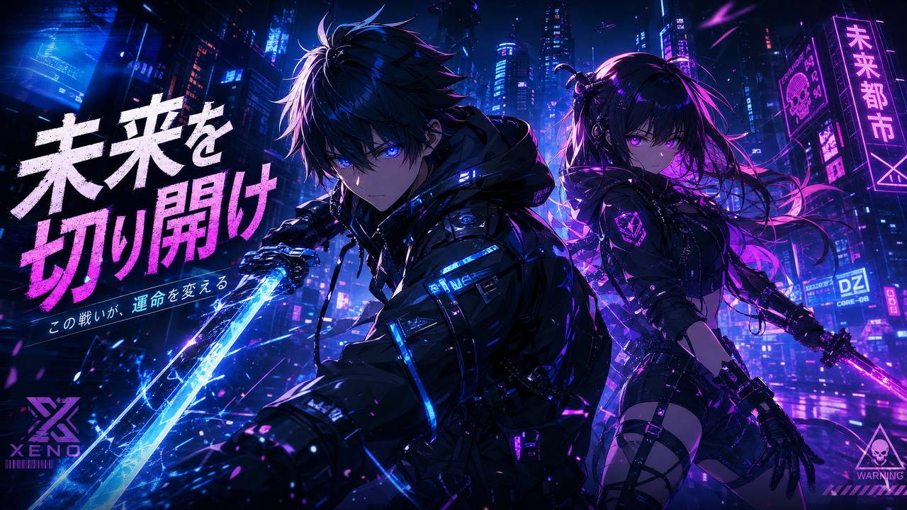 抖音风-赛博都市原创动漫