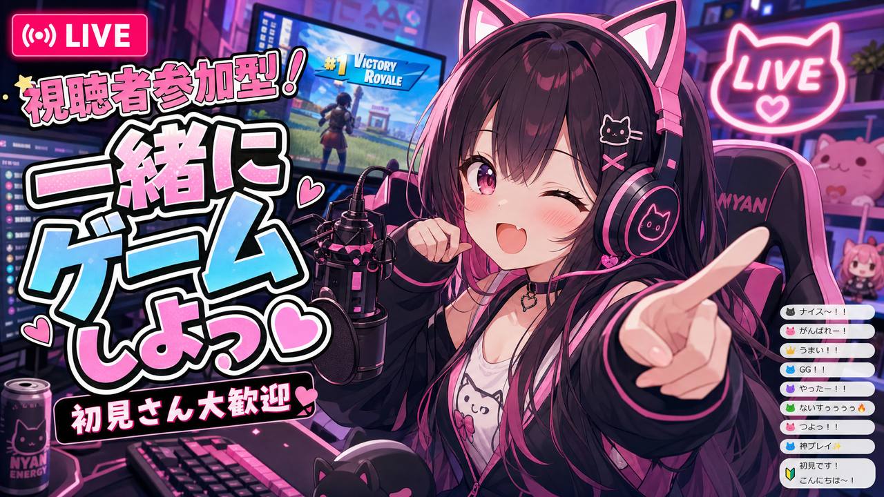 抖音风-猫耳娘动漫直播